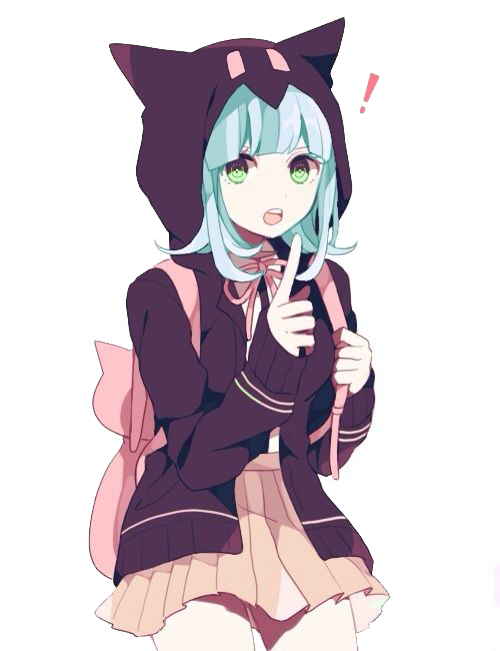 Cute Anime Png - Chiaki Nanami (500x651), Png Download