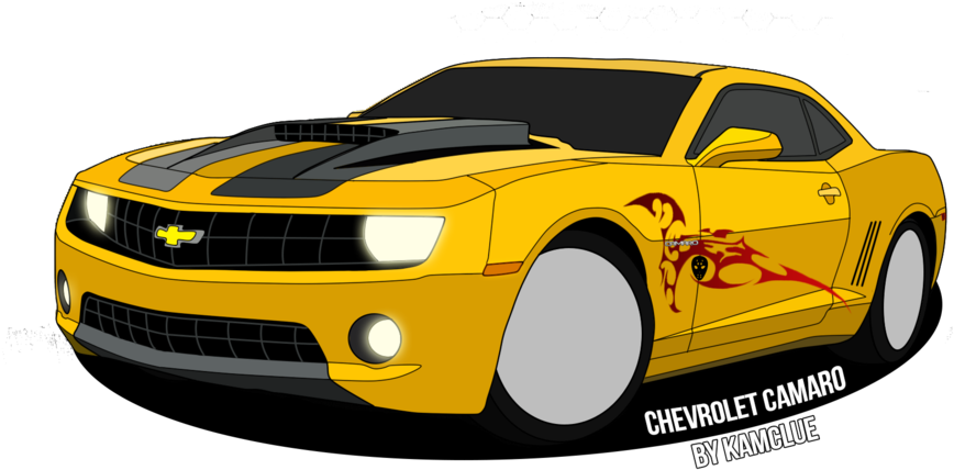Chevrolet Camaro - Draw Chevrolet Camaro (1024x640), Png Download