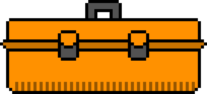 Toolbox - Tool Box Pixel Art (680x310), Png Download