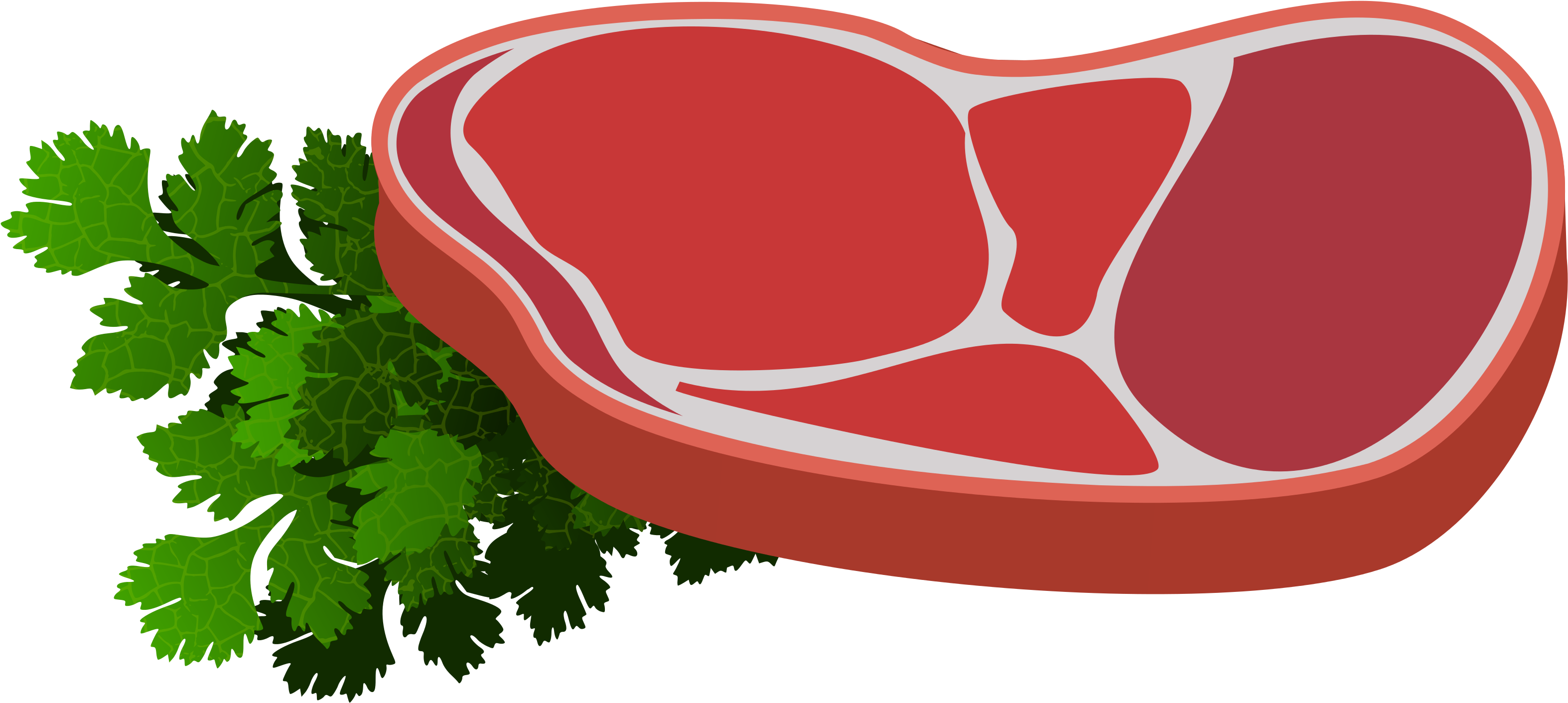 Svg Freeuse Library Beef Clipart Steak Egg - Carne Vector Png (3892x2000), Png Download