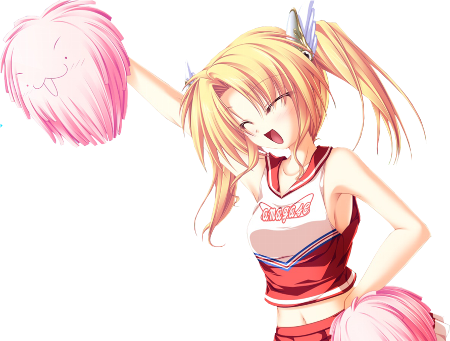 Cute Anime Girl Png - Anime Girl Render (900x675), Png Download