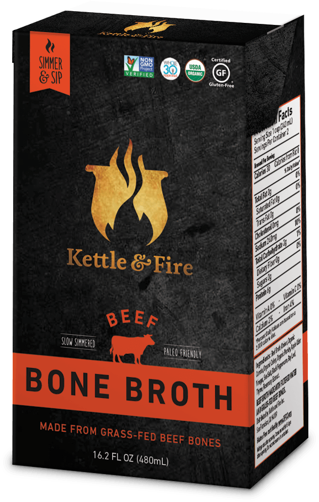 Bon 626 Beefbroth 2 Sided Front 1 Fc141b64 22fb 47ee - Kettle & Fire Chicken Bone Broth 16.2 Oz (1467x1480), Png Download