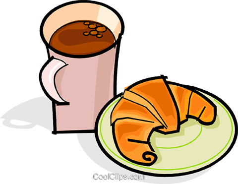 Food At Getdrawings Com Free For Personal - French Breakfast Clip Art (480x371), Png Download
