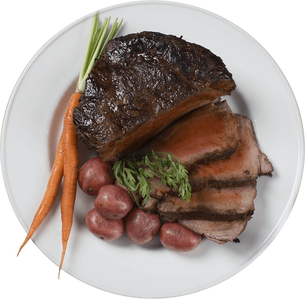 Beef Roast Sirloin Tip - Roast Beef Dinner Transparent (1024x1005), Png Download