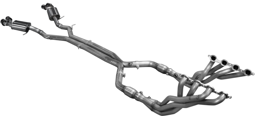 Camaro V8 2016 & Up Full System Quad Tips - American Racing Headers Cav8-16178300lswc: American (900x600), Png Download