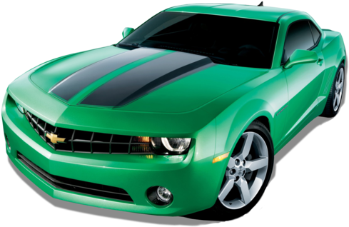 Small - Green Camaro 2011 (600x394), Png Download
