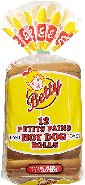 Hot Dog Toast - Betty Hot Dog Buns (400x640), Png Download