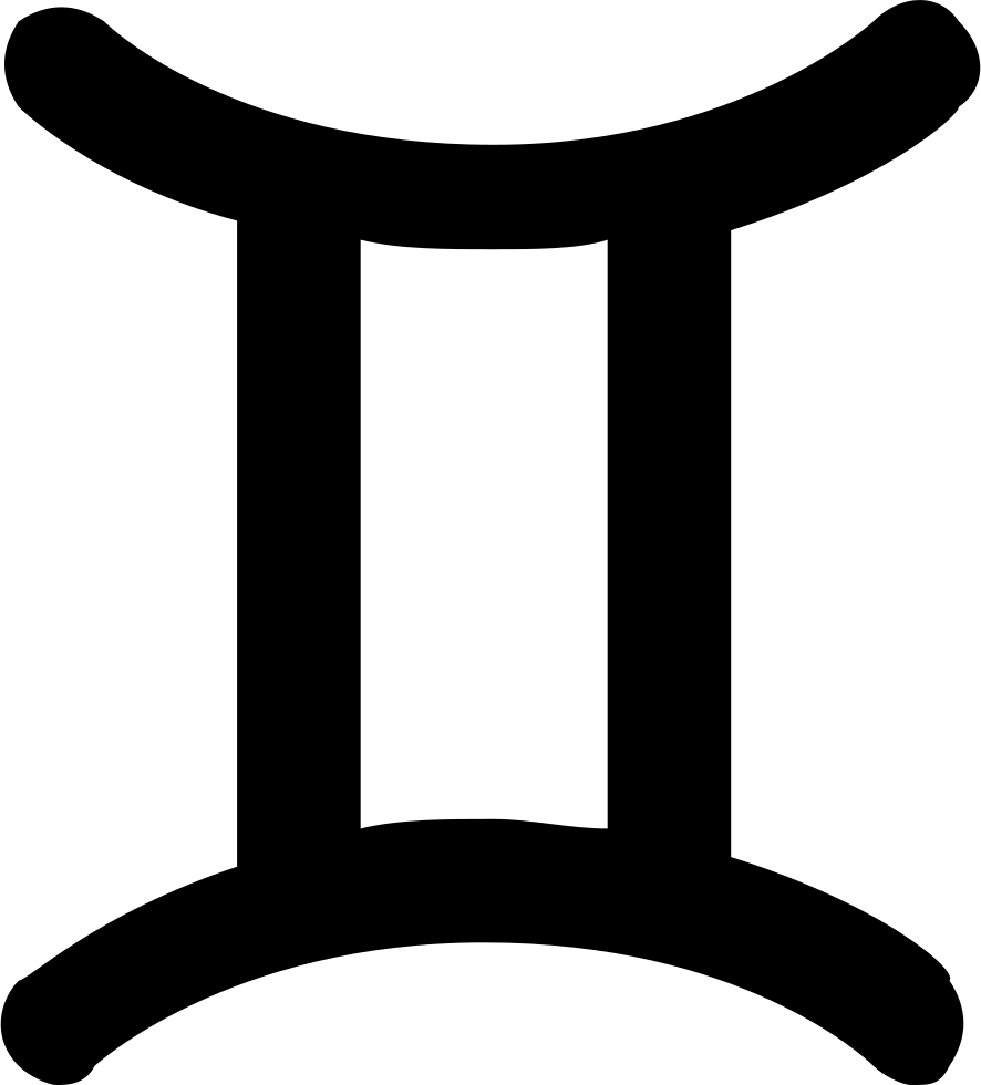 Png File Svg - Gemini Png Black (886x980), Png Download