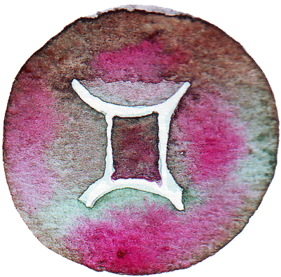 Gemini Zodiac, Astrology Sign, Pictures And Descriptions - Emblem (400x394), Png Download