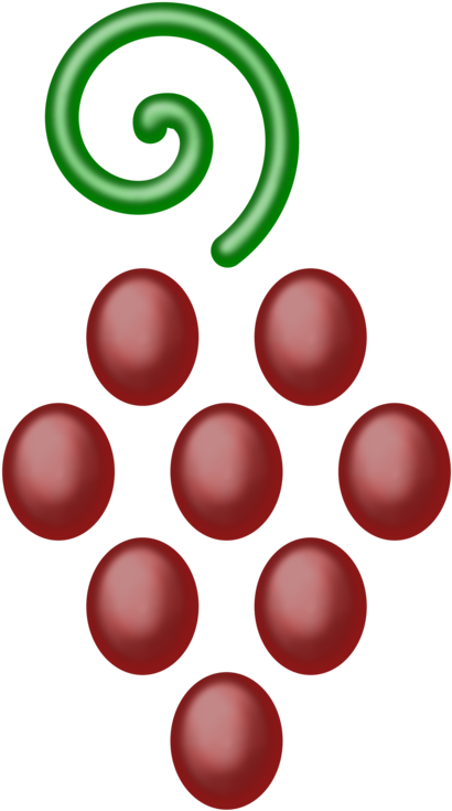 Grape Fruit Food Icon Red - Grape (417x750), Png Download