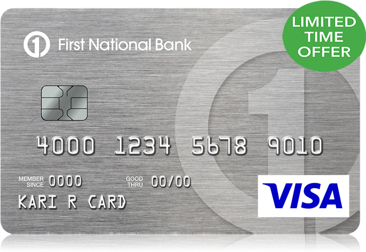 Cash Back Visa® Card - First National Bank Credit Card (800x538), Png Download