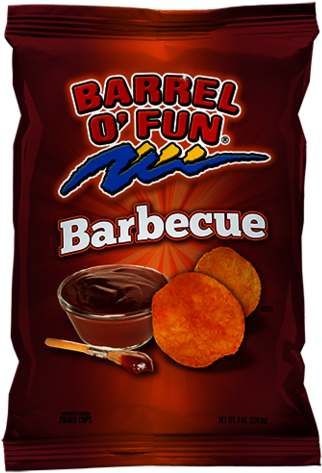 Barbecue Potato Chips - Barrel O Fun Barbecue Chips (400x534), Png Download