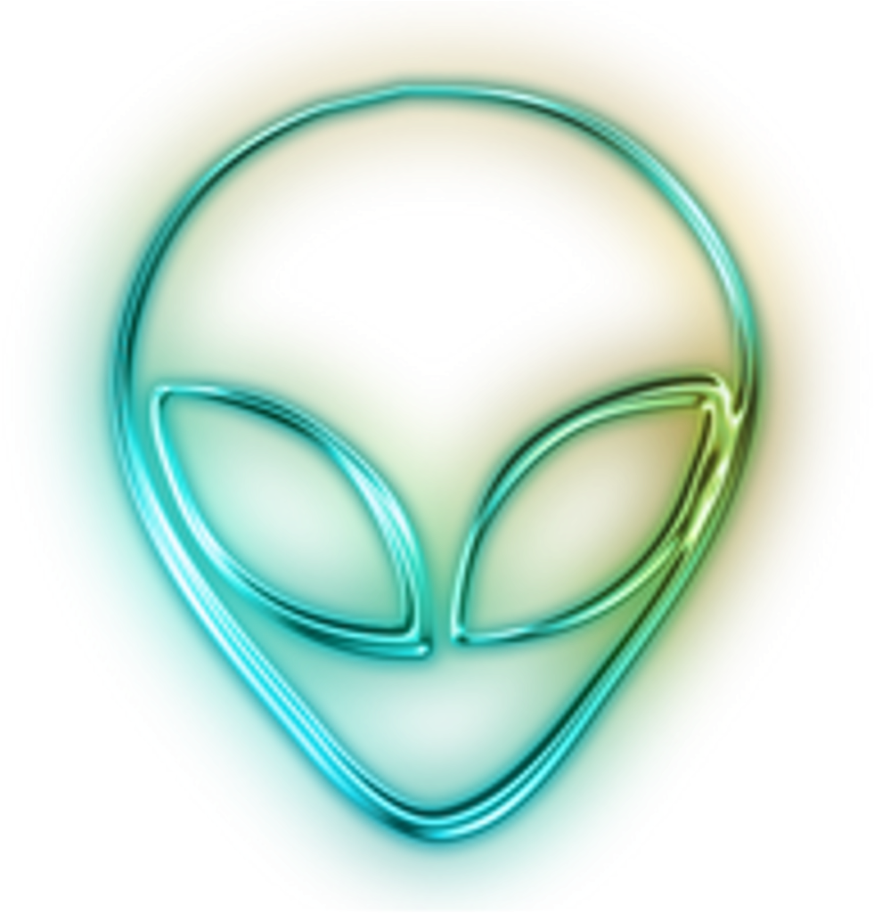 Alien Clipart Neon Green - Imagenes De Aliens Png (1024x1024), Png Download