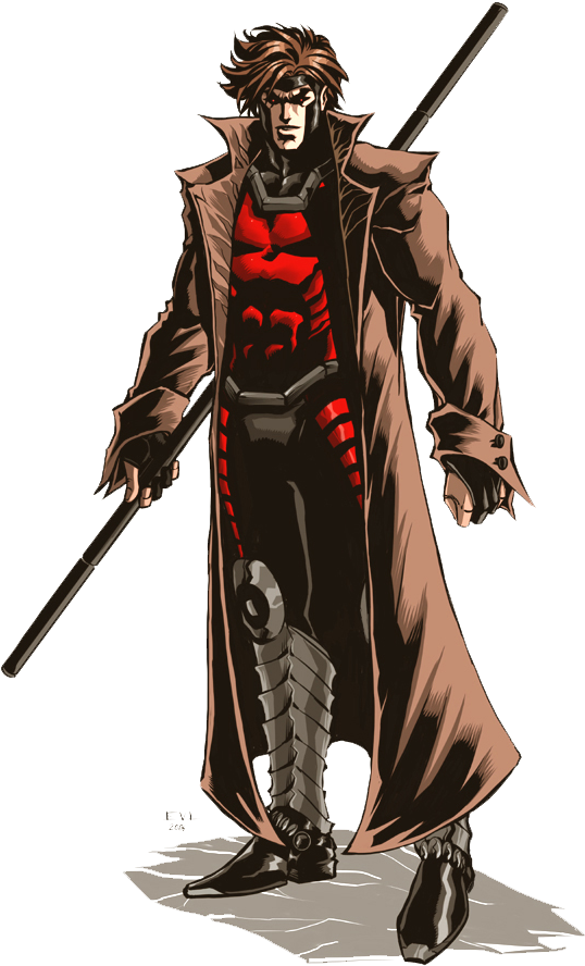 Gambit Png Transparent Image - Gambit (600x935), Png Download