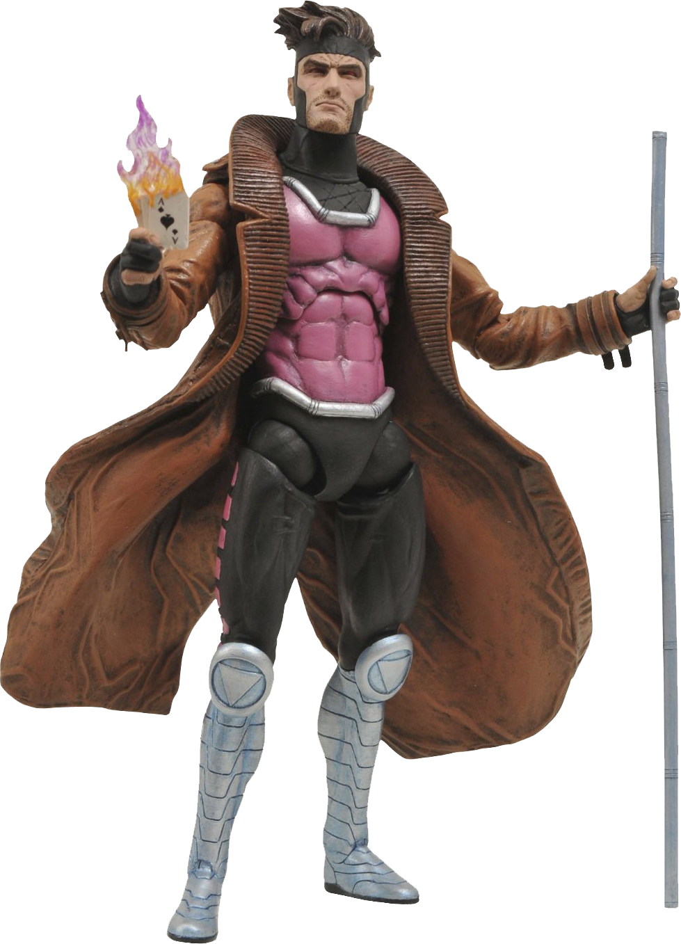 Gambit Marvel Select 7" Action Figure - Action Figure X Men (475x659), Png Download