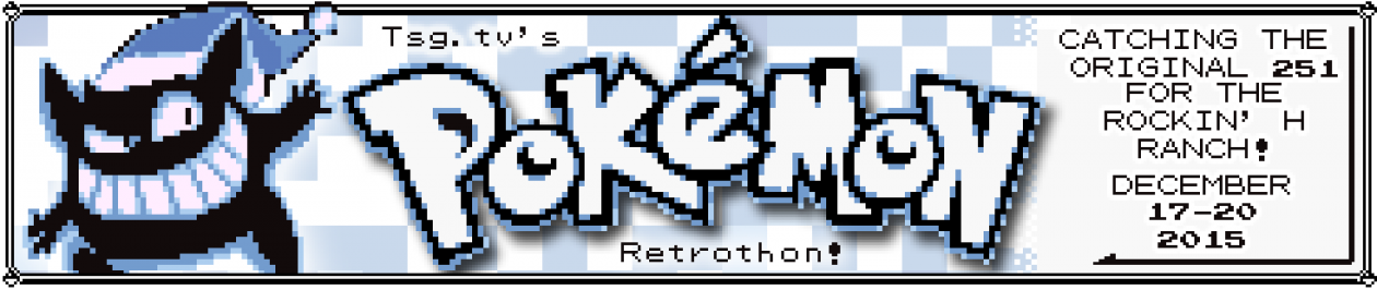 Cropped Tsg Pokemon Retro 2015 Site Banner Dec - Pokémon Red Version Reproduction Nintendo Game Boy (1260x266), Png Download