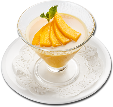 Mango Pudding 鲜切芒果布丁 - Mango Pudding (500x500), Png Download