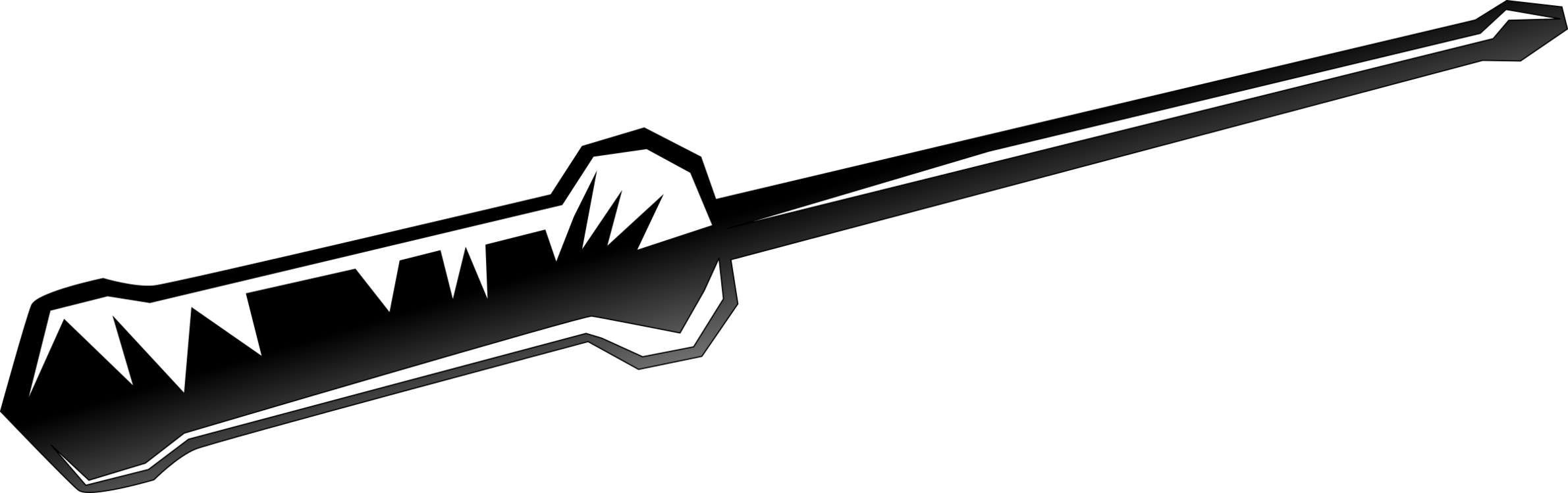 Computer Icons Drawing Screwdriver Download Silhouette - Screwdriver Logo (2381x750), Png Download