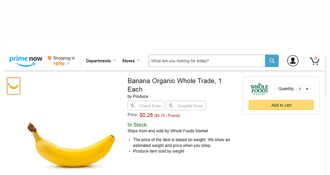 Prime Now - Saba Banana (1100x750), Png Download