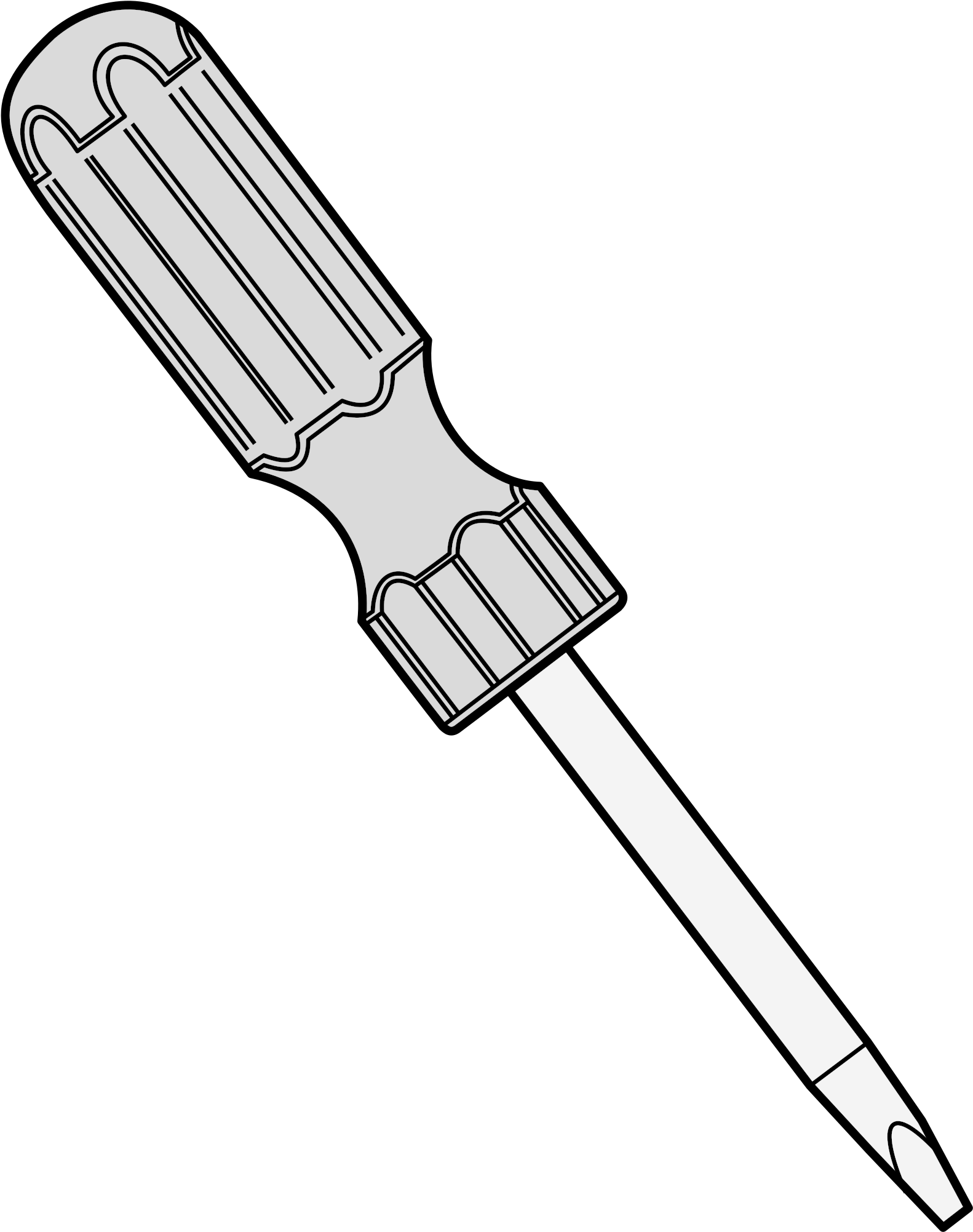 Screws Clipart Screwdriver - Clip Art Screw Driver (2232x2400), Png Download