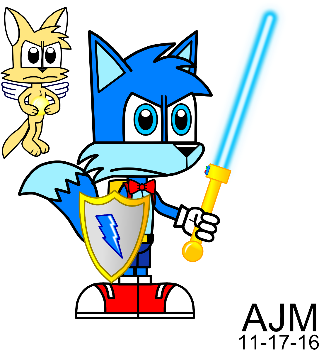 Hyper And Casper Ready For Battle - Cartoon (1300x1250), Png Download