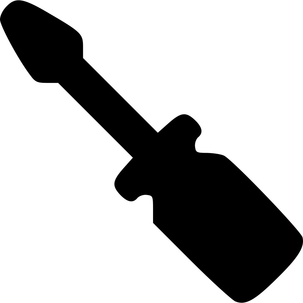 Png Icon Free Download Onlinewebfonts Com Comments - Silhouette Of A Screw Driver (980x980), Png Download