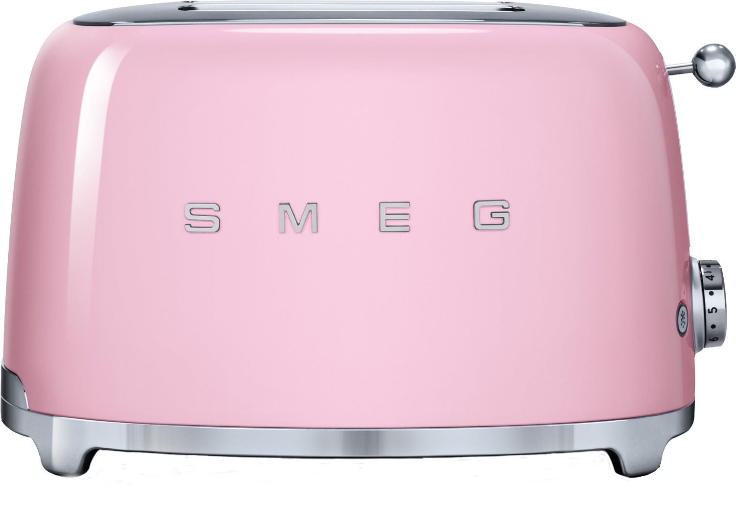 Smeg Toaster Tsf01pkeu - Smeg 2-slice Toaster-pink By Smeg (1662x1371), Png Download