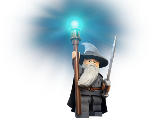Gandalf Lego Figure - Lego Gandalf The Grey (513x501), Png Download