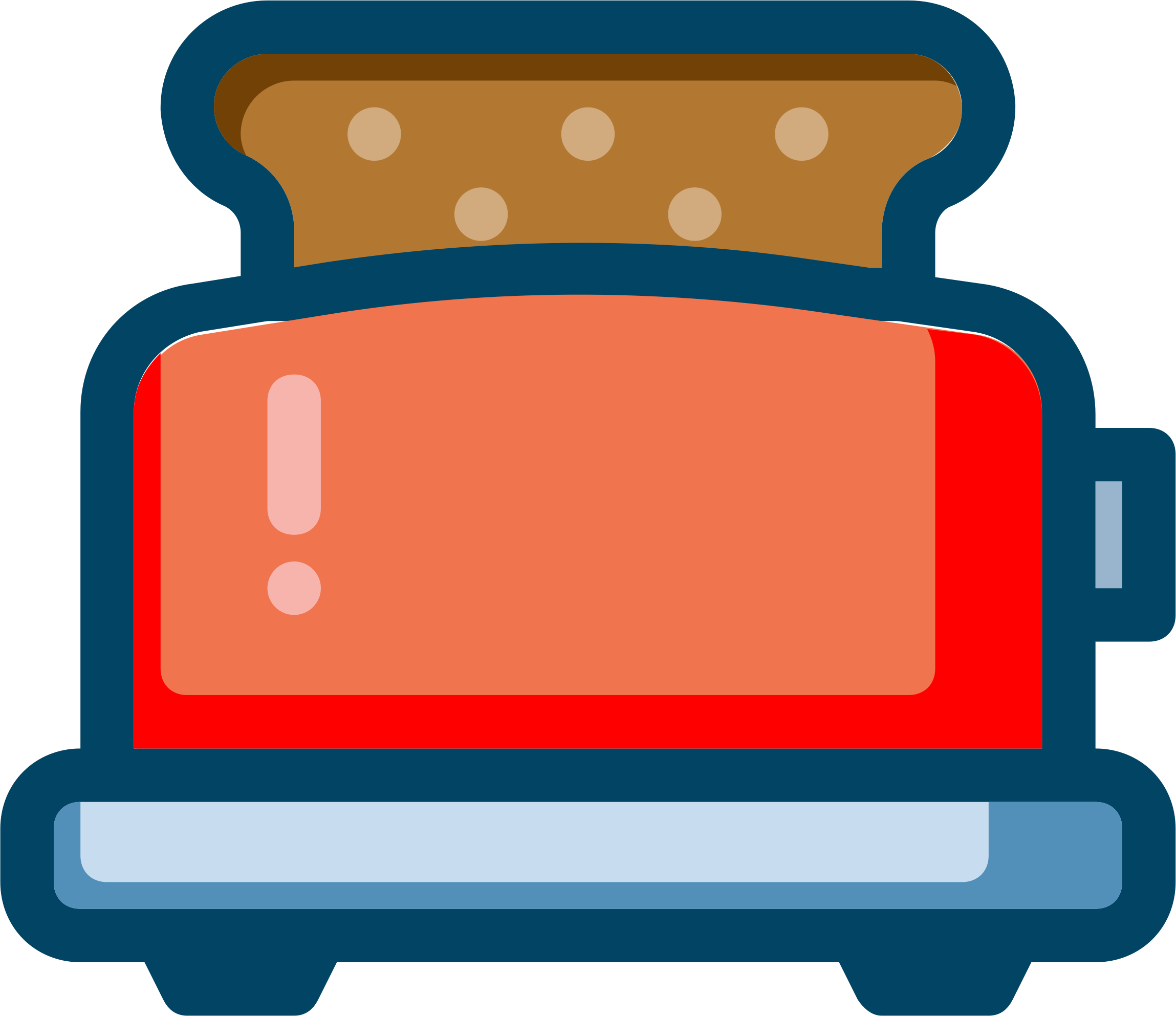 Toaster By - Clipart Toaster (2298x1985), Png Download