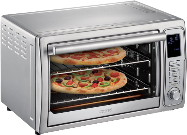 Deluxe Toaster - Krups Krupsdeluxe Convection Toaster Oven Stainless (700x499), Png Download