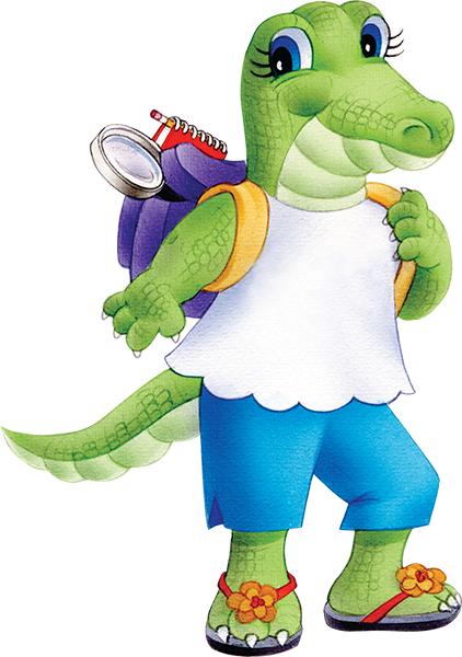 Each Of The Boxes In The 7-month Program Features One - Dilly Gator Investigator Club Characters (422x600), Png Download