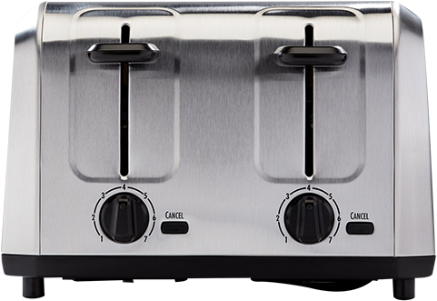 Image For Hamilton Beach 4 Slices Toaster - Hamilton Beach Brushed Stainless Steel Toaster (519x804), Png Download