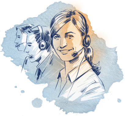 Contact Information - Illustration (409x379), Png Download