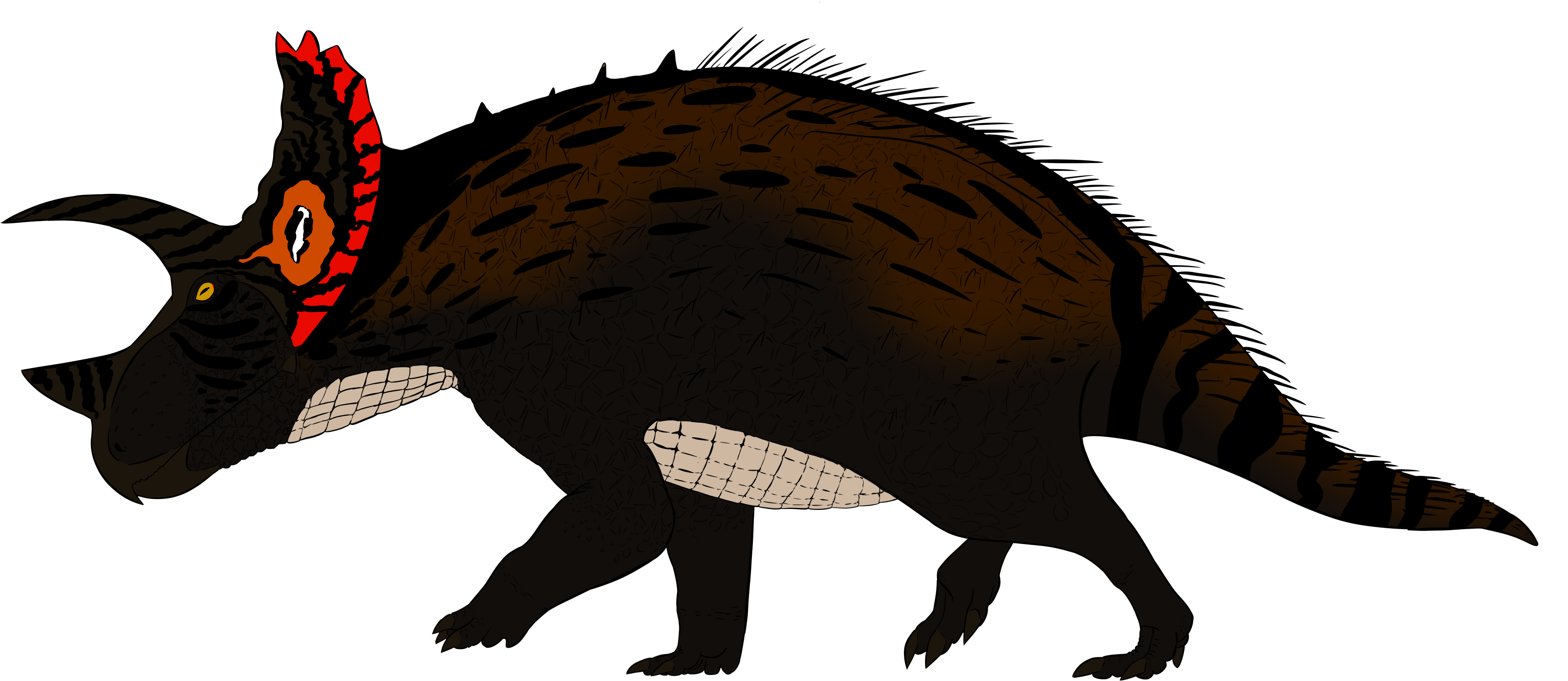 Everyone Knows The Face Of Triceratops, With Three - Triceratops Prorsus (7000x3361), Png Download