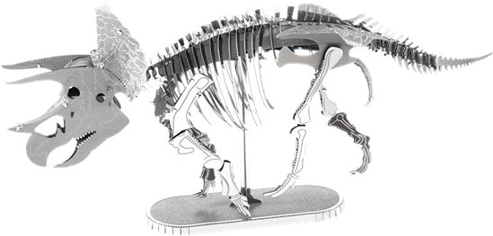 Metal Earth Dinosaur - Metal Earth: Triceratops Skeleton - Model Kit (600x270), Png Download