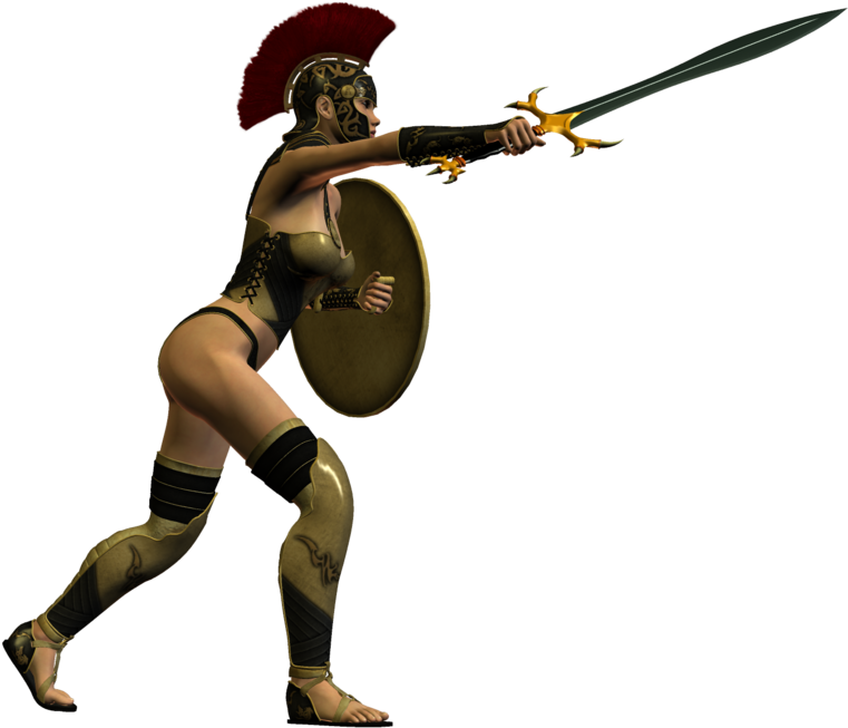 Female Warrior Png - Spartan Woman Png (800x817), Png Download