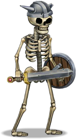 Warrior Drawing Skeleton - Skeleton Warrior Png (600x500), Png Download