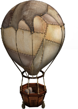 Baloon - Hot Air Balloon (400x408), Png Download