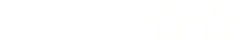 Three Star Rate White - Flexure (1000x233), Png Download