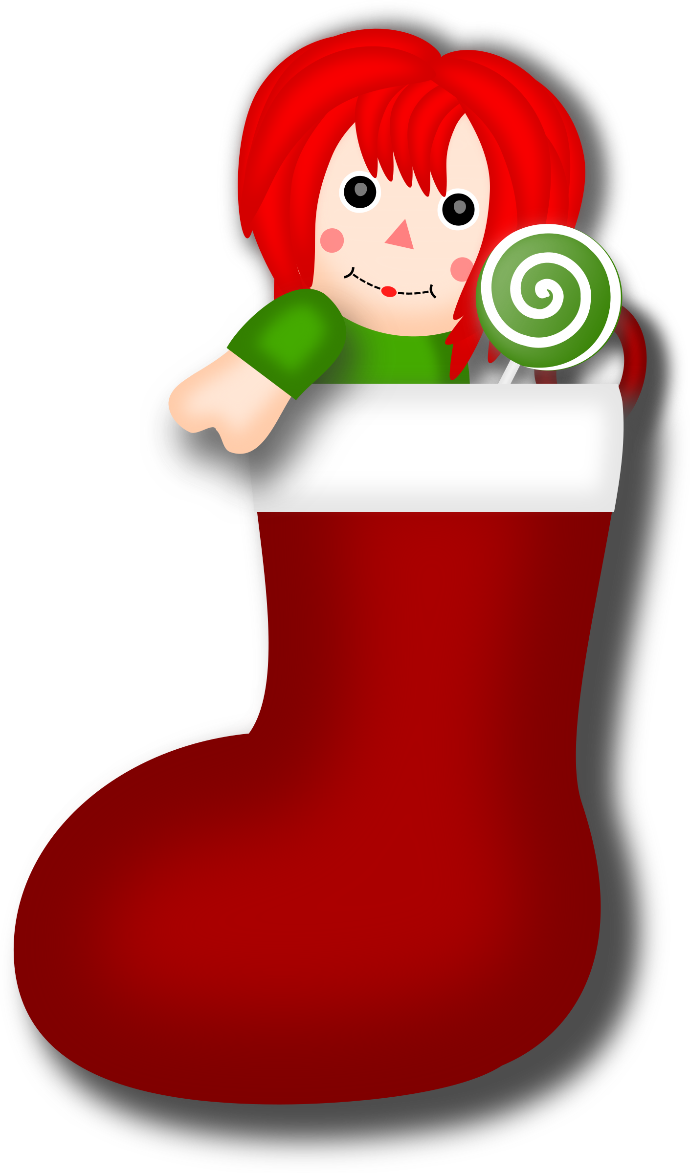 This Free Icons Png Design Of Rag Doll Stocking (1411x2400), Png Download