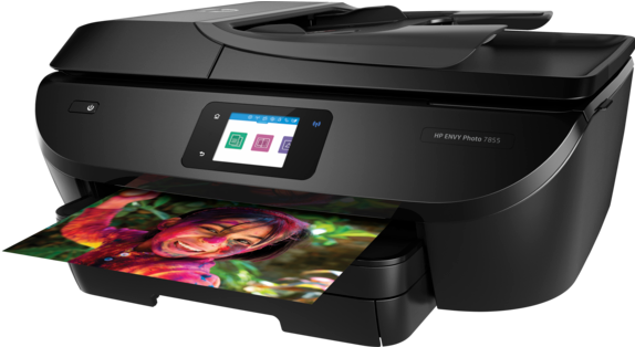 Laser Printer Png Photo - Hp Envy Photo 7820 All In One Printer (573x430), Png Download