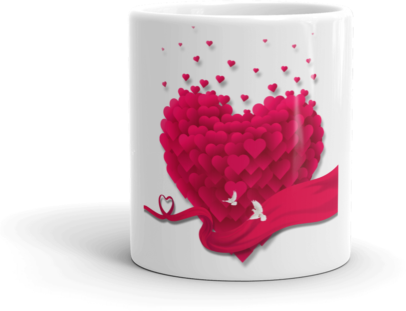 Valentine's Day Gift, Romantic, Pink, Love, 3d, Heart, - Love (1000x1000), Png Download