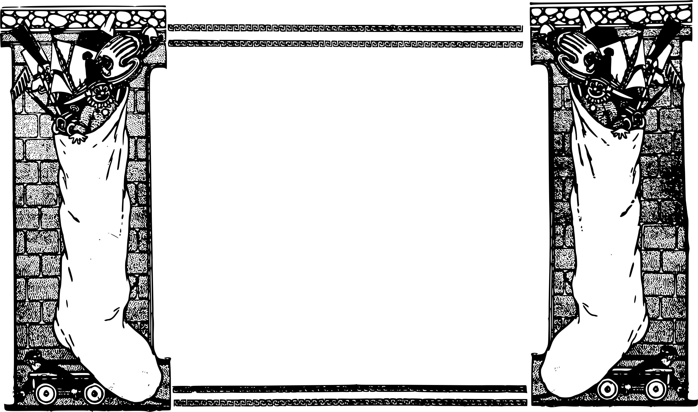 This Free Icons Png Design Of Xmas Stocking Frame (2400x1418), Png Download