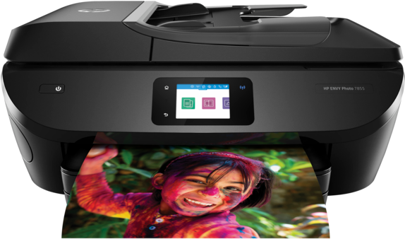 Hp Envy Photo 7855 All In One Printer (573x430), Png Download