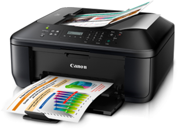 Printer Png Free Download - Canon Mx437 (600x530), Png Download