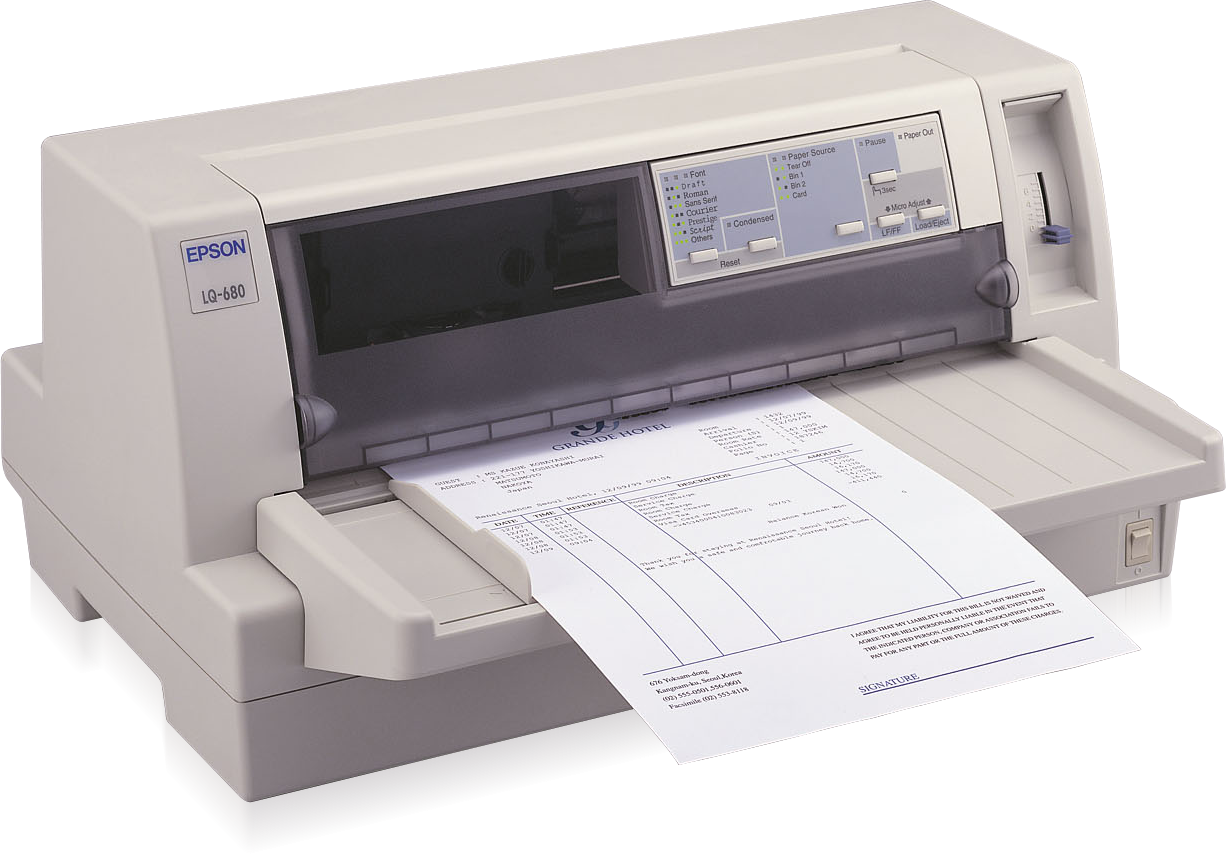Download Gallery Epson Lq680pro Dotmatrix Printer PNG Image with No