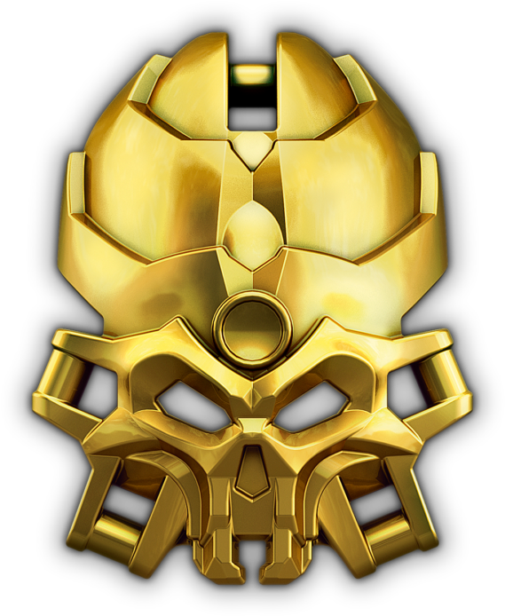 Golden Mask Of The Skull Spiders - Lego Bionicle Mask Of Skull Spiders (720x720), Png Download