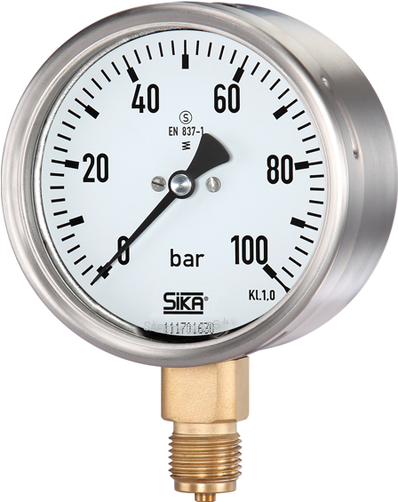 Mre-s Bourdon Tube Pressure Gauge - Vdo Mechanical Pressure Gauge 0-100 Psi 1-1/2" (600x600), Png Download