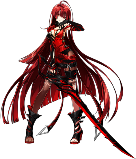 Bloody Queen - Elsword Bloody Queen Fanart (480x569), Png Download