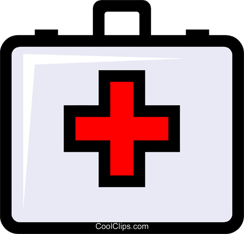 Symbol Of A First Aid Kit Royalty Free Vector Clip - First Aid Kit Symbol (480x460), Png Download